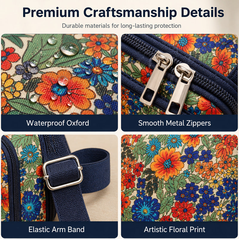 Bloemen Mini Tote Tas — Blijf Stijlvol, Beweeg Vrij