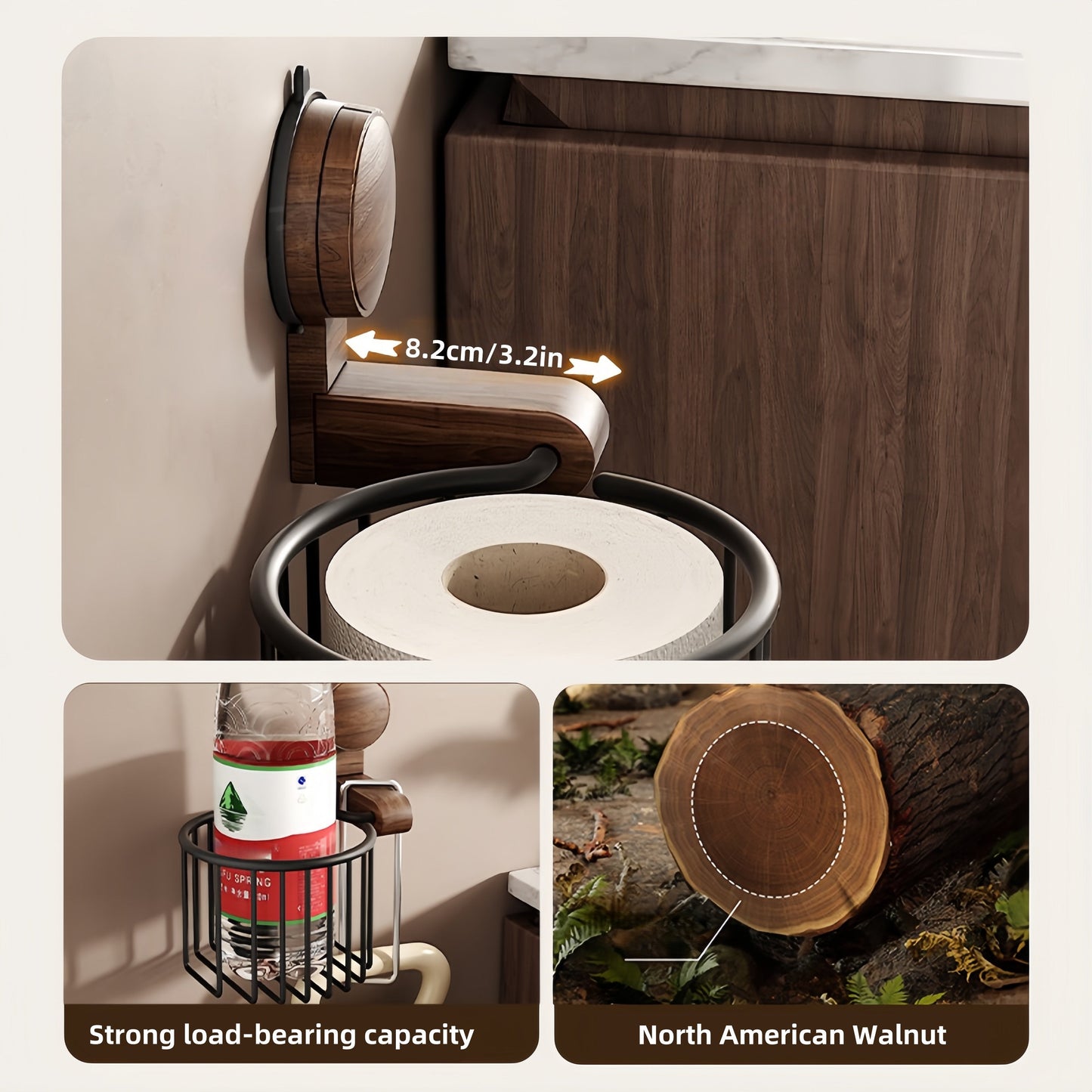 EcoWood™ – Walnoot Tissuehouder | 50% KORTING