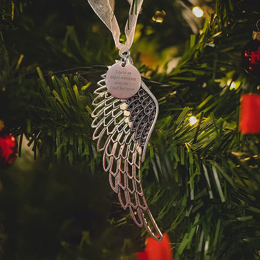 Kerst Familie Vleugels Hanger