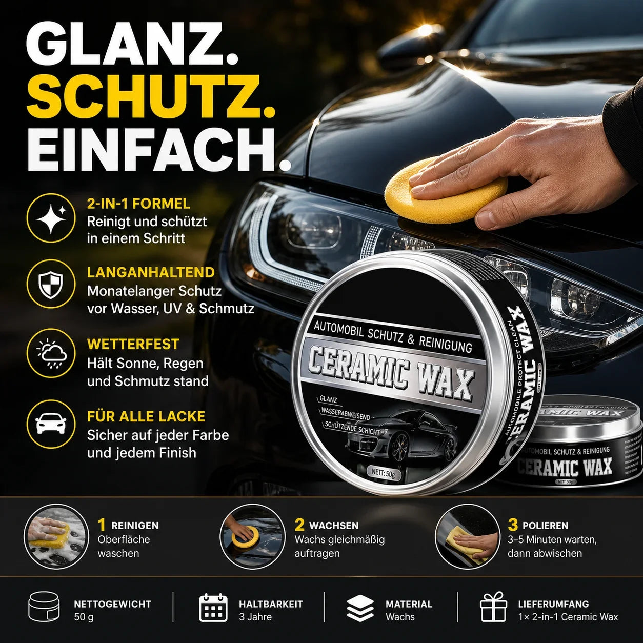 RadiantShield Pasta — Herstel Glans, Weersta Weer