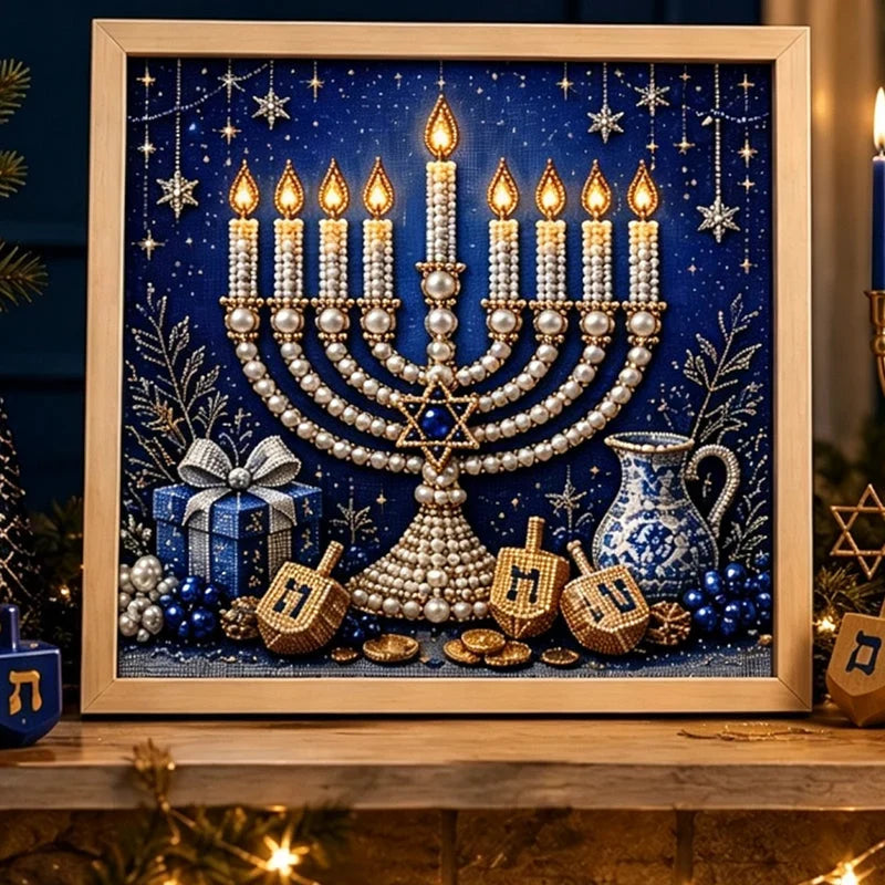 GlowCraft Menorah Knutselpakket — Ontsteek Vreugde, Straal Rust uit