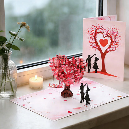 3D Hart Boom Kaart — Betover Direct met Liefde