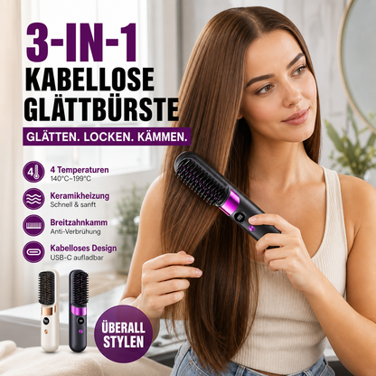 Draadloze 3-in-1 Styling Wonder – Moeiteloze schoonheid overal