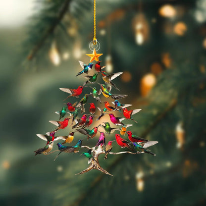Winterly – Kolibrie 2D acryl kerstversiering | 1+2 GRATIS