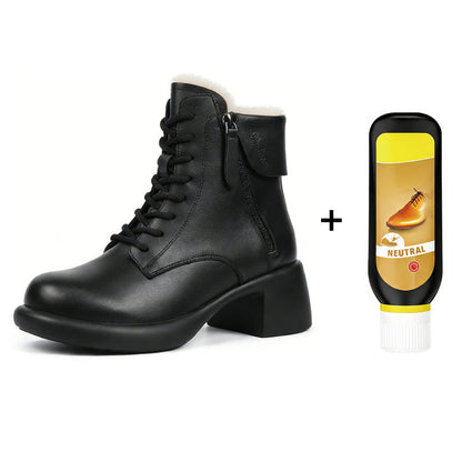 Mia – Leren laarzen met zachte voering en warme comfort