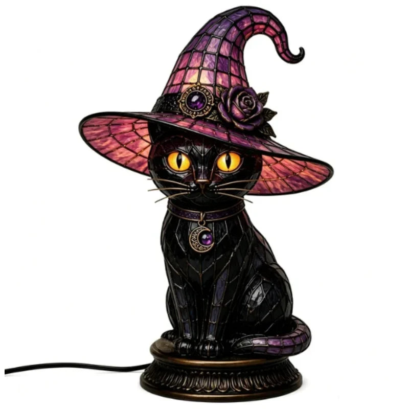 ShadowLure Heks & Kat Lamp — Betover Gezellige Nachten