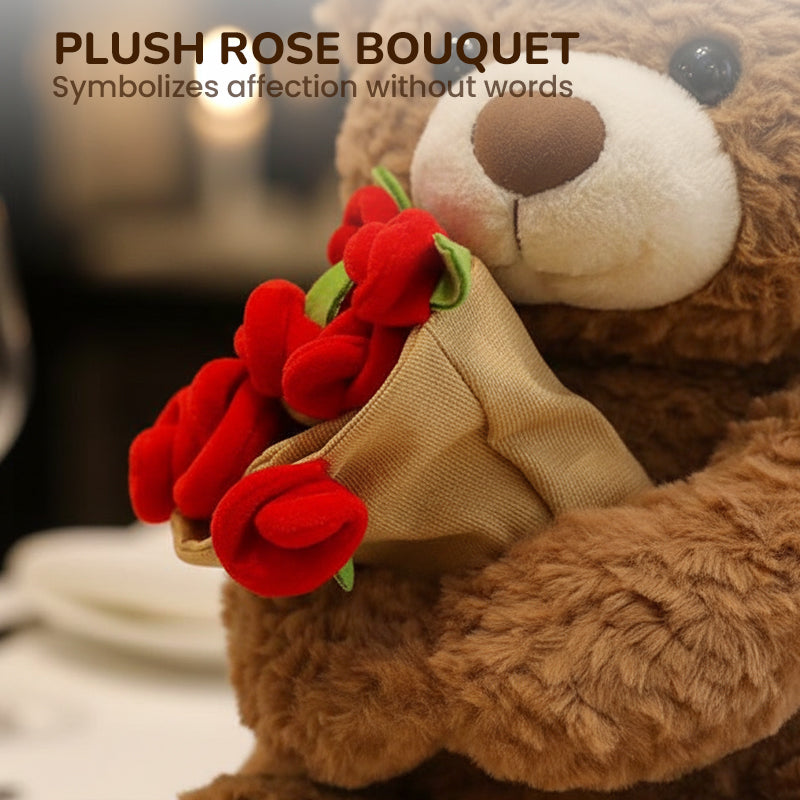 HeartCuddle – Rozenbeer Knuffel | 50% KORTING