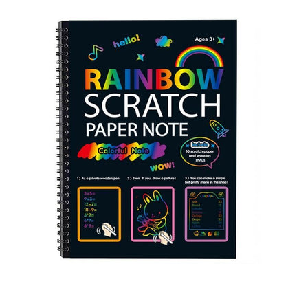 ColorSpark – Regenboog Magisch Kladpapier met Houten Stylus | 1+1 GRATIS