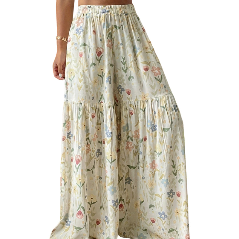 Lunara — Wijde Bloemenbroek | 50% KORTING