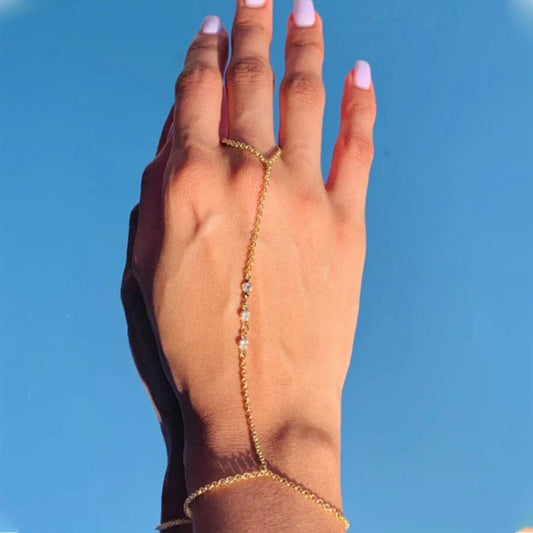Edelsteen handketting