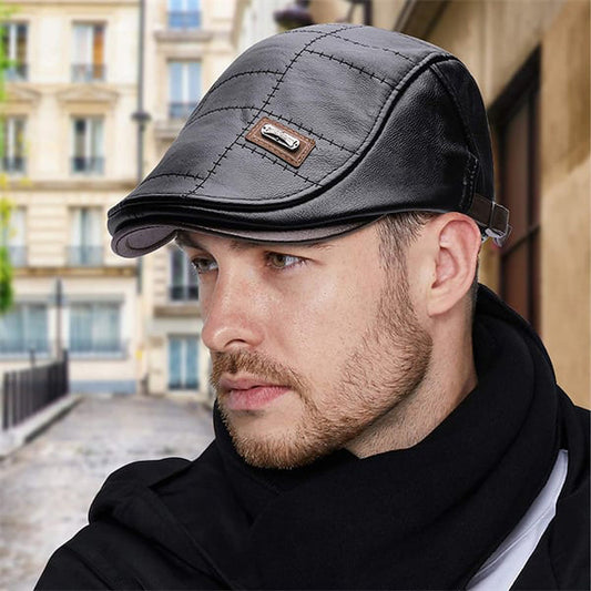 LuxeBeret – Moderne leren baret in vintage stijl