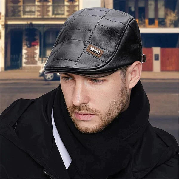 LuxeBeret – Moderne leren baret in vintage stijl