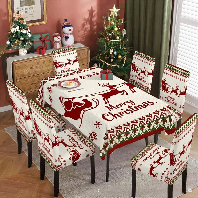 HollyLuxe Klassiek Kersttafelkleed — Gezellige Feestmagie