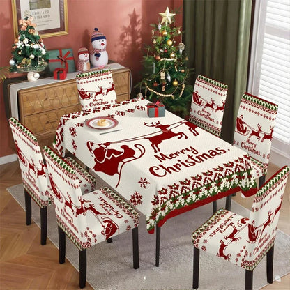 HollyLuxe Klassiek Kersttafelkleed — Gezellige Feestmagie