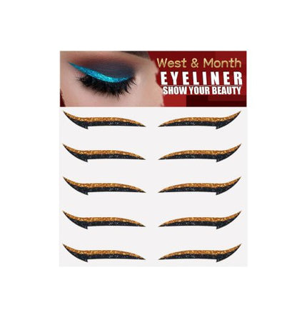GlamLash – Herbruikbare zelfklevende eyeliner & wimperstickers met glitter | 1+1 GRATIS