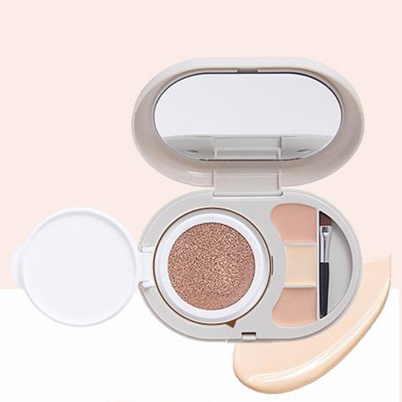 Camouflagepad met drie kleuren poeder