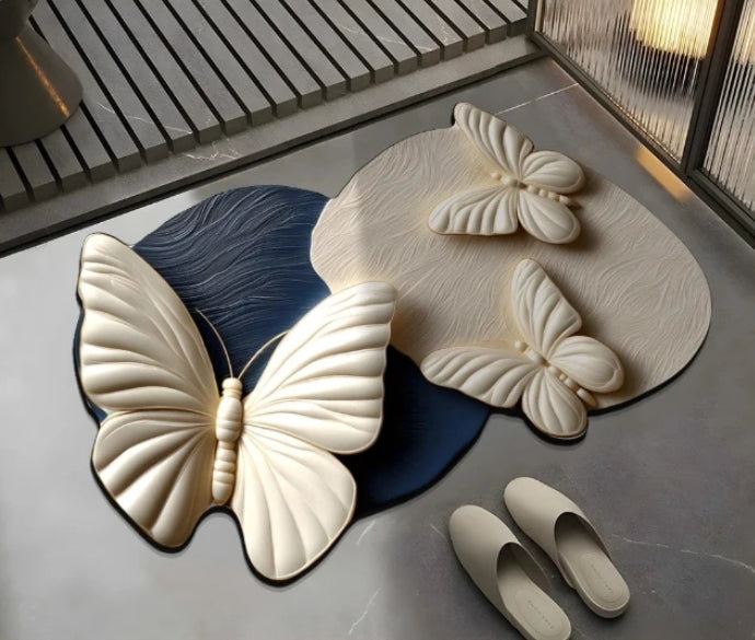 Antislip, absorberende mat met realistisch 3D-patroon – veilig, antislip, snel drogend