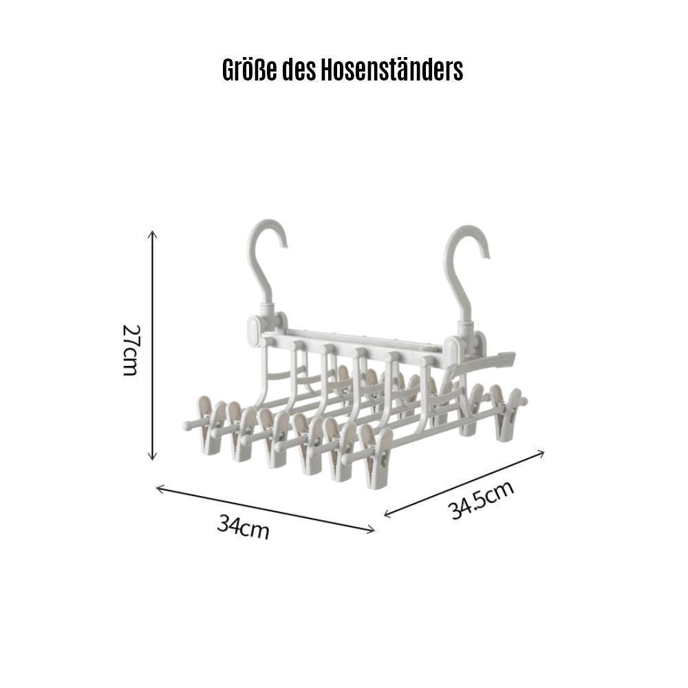 Opvouwbare kleerhanger en broekenrek