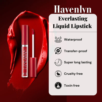 Havenlyn™ | Everlasting Vloeibare Lipstick Mat (Set van 6 stuks)