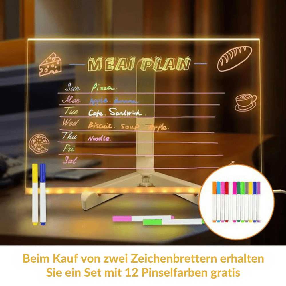LumoCanvas – LED Creatief Schrijfbord | 50% KORTING