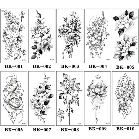 PioenGlam - Langdurige roze pioenbloem tattoos voor een sexy, vintage look | 50% KORTING