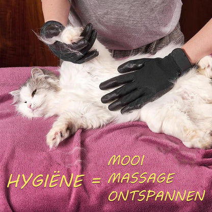 Verzorgingshandschoenen voor katten