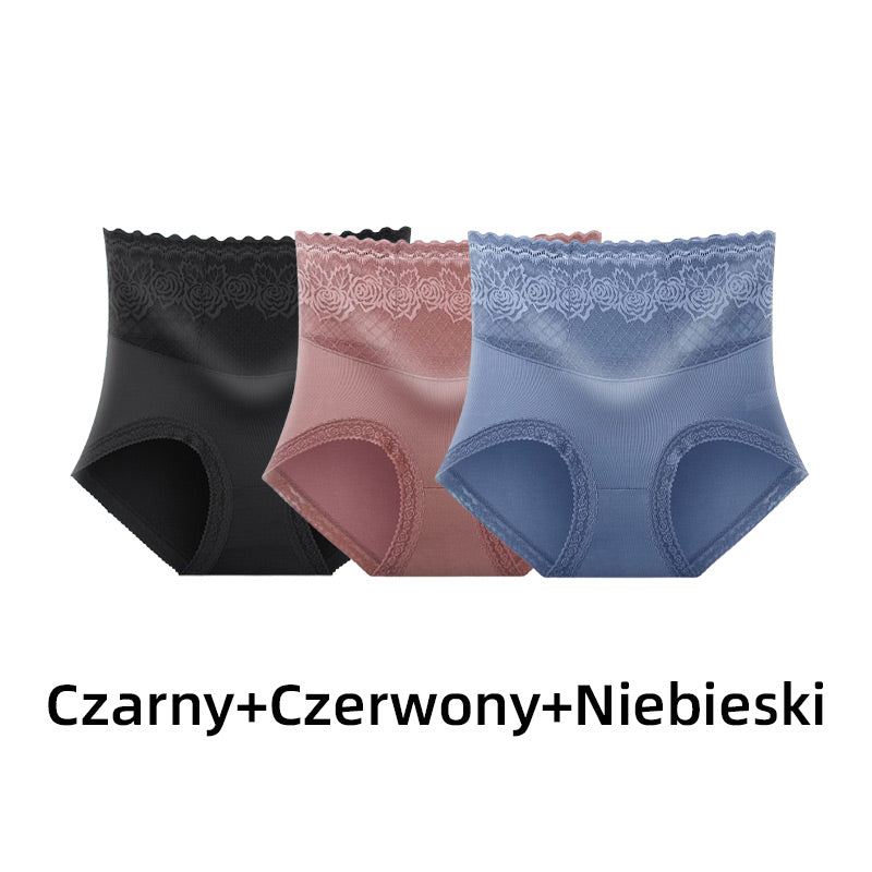 LaceComfort – Dames kanten slip met hoge taille | 1+1 GRATIS