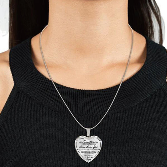 Aan mijn dochter oprechte ketting Love Mom/Dad