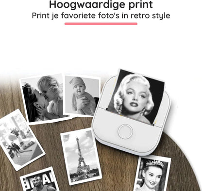 50% KORTING |  Mini Printer™ + gratis printpapier - De printer die nooit inkt nodig heeft!