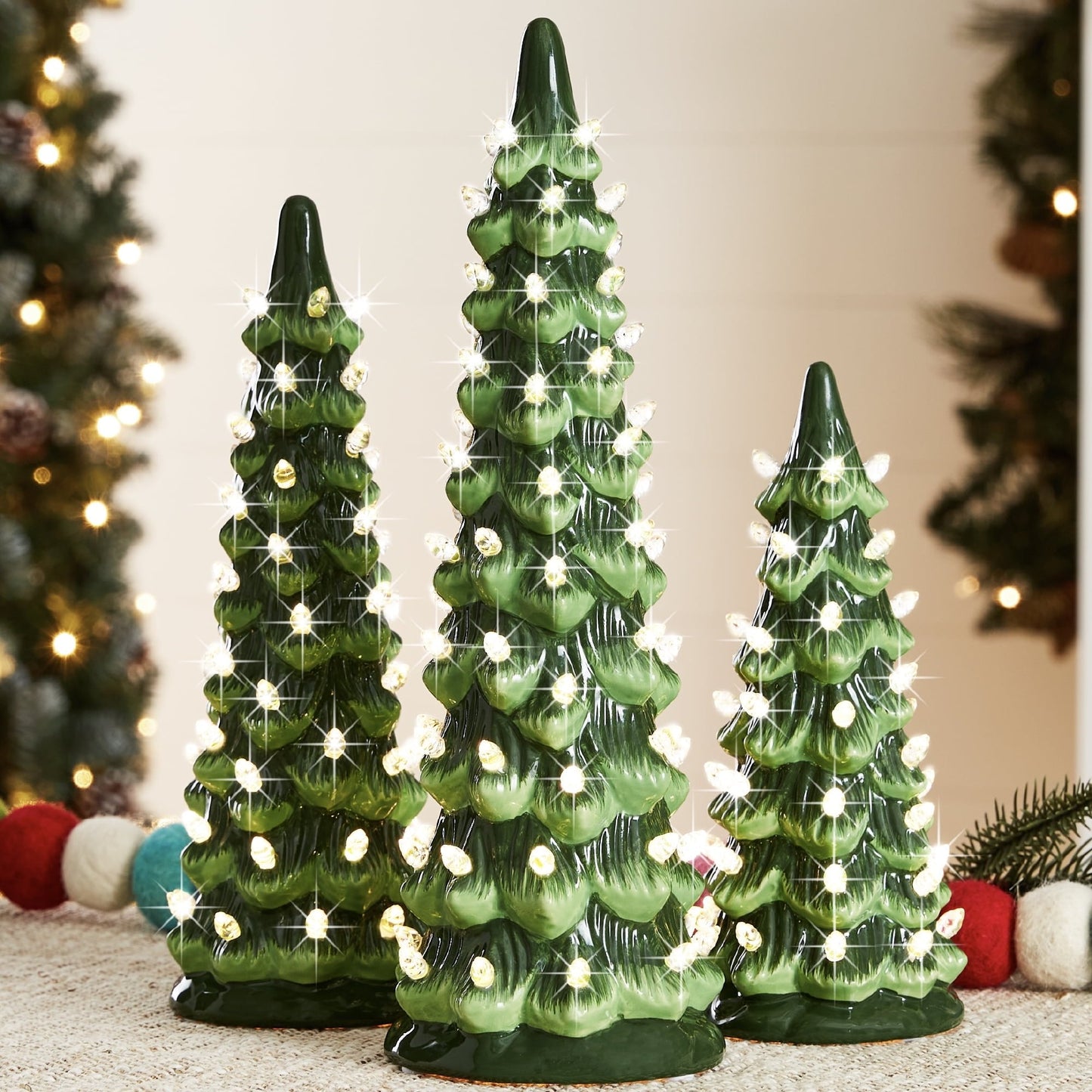 CeramiGlow – Handbeschilderde keramische kerstboom