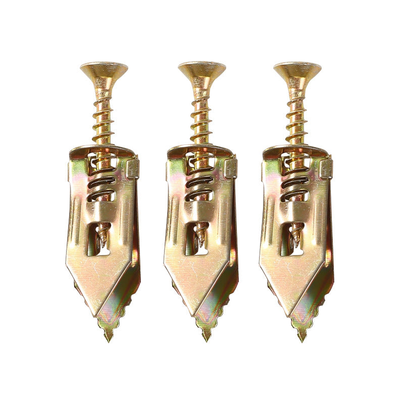 FixSecure - Uitzettingspluggen voor gipsplaten + hoogvaste zinkschroeven (verpakking van 100)