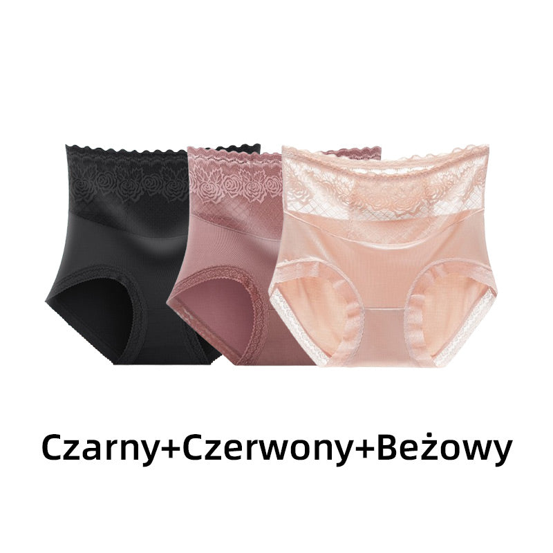 LaceComfort – Dames kanten slip met hoge taille | 1+1 GRATIS
