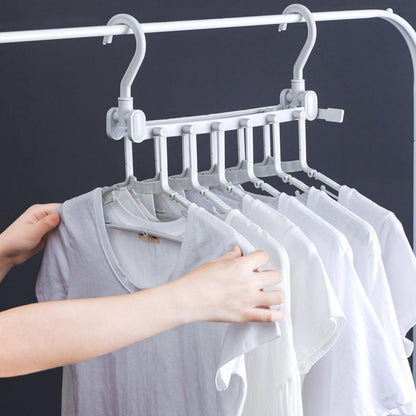 Opvouwbare kleerhanger en broekenrek