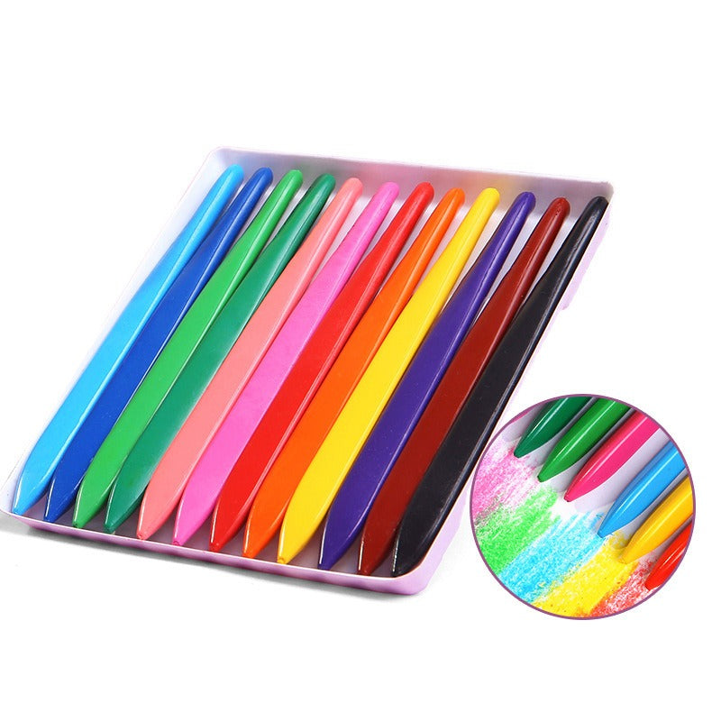 CleanColor | Set 24 stuks Afwasbare Kleurpotloden Zonder Vlekken | 50% KORTING