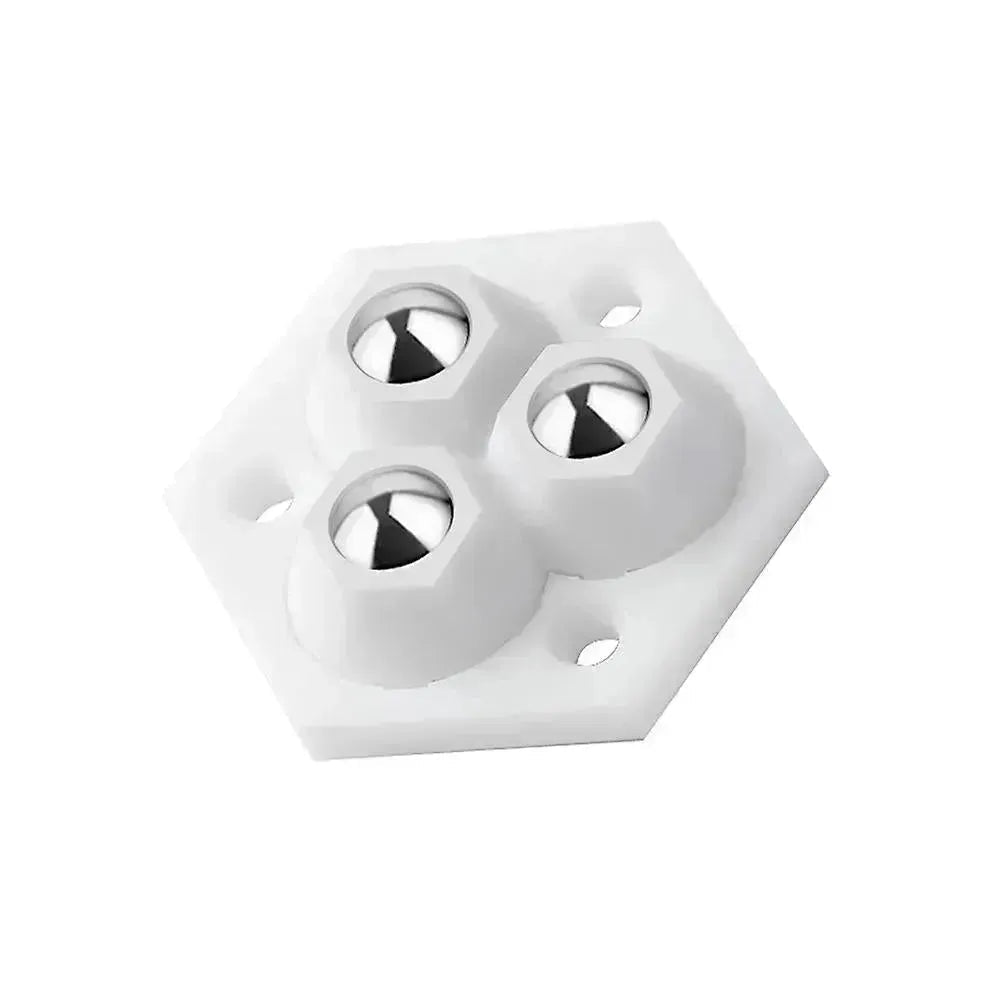 Stalen wielen (set 4 stuks) - voor eenvoudig en soepel verplaatsen van het meubilair 360° draaibaar