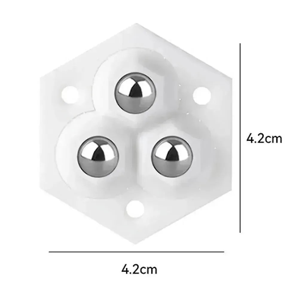 Stalen wielen (set 4 stuks) - voor eenvoudig en soepel verplaatsen van het meubilair 360° draaibaar