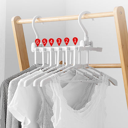 Opvouwbare kleerhanger en broekenrek