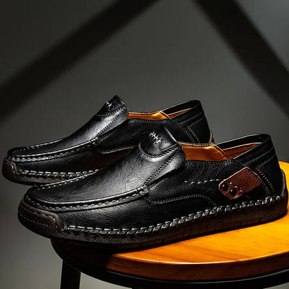 Nolan – Herenleren schoenen met flexibel comfort