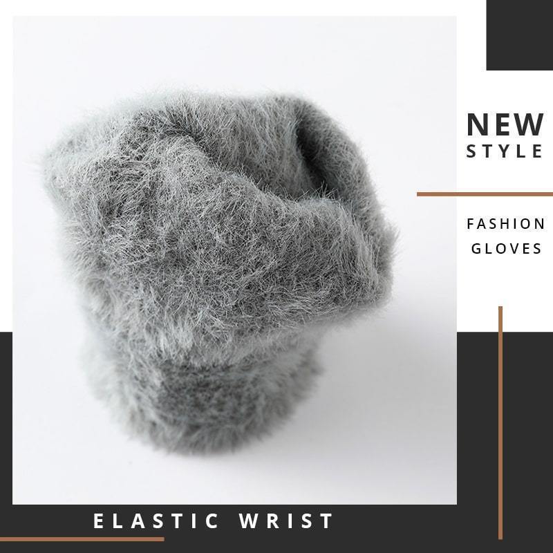 Neva – Dames Winter Touchscreen Handschoenen met Nepbontvoering