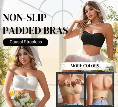SlipFree™ Naadloze Bandeau BH met Voorsluiting | 1+1 GRATIS