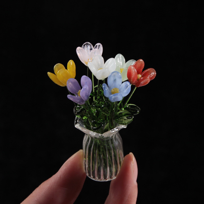 MiriFlor Mini Glazen Bloemen — Moeiteloze Kleurenmagie