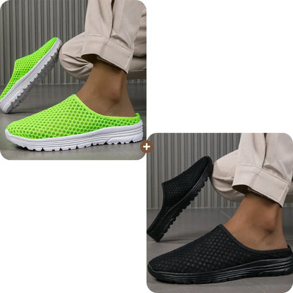 Aero – Ademend Mesh Slippers met Fluweelzacht Comfort