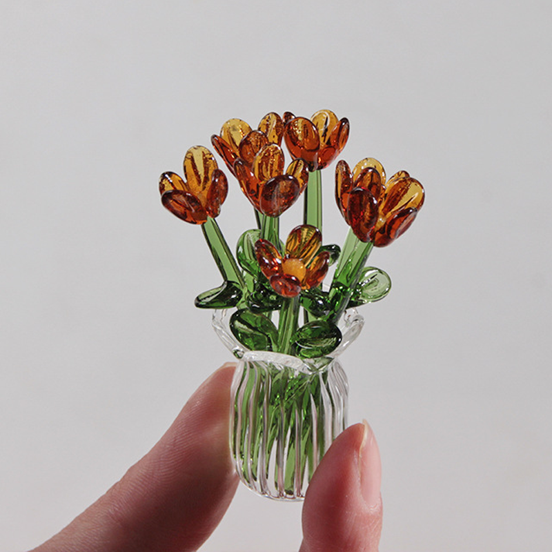 MiriFlor Mini Glazen Bloemen — Moeiteloze Kleurenmagie