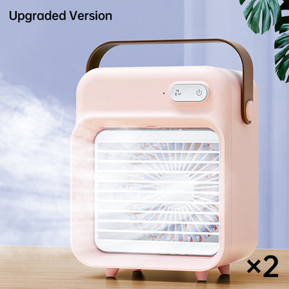 AeroMist Draagbare Ventilator — Directe Koeling, Hydratatie, Vrijheid