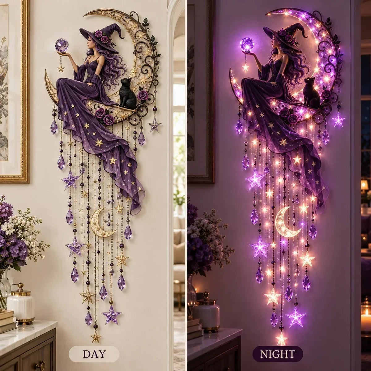 LunaMyst Betoverde Wandlamp – Ontsteek Magische Nachtelijke Verwondering