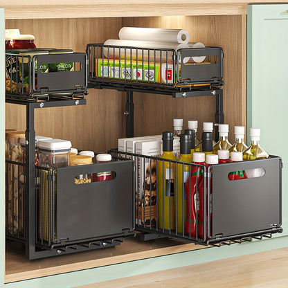 GlideNest — Uitschuifbare Kast Organizer | 50% KORTING