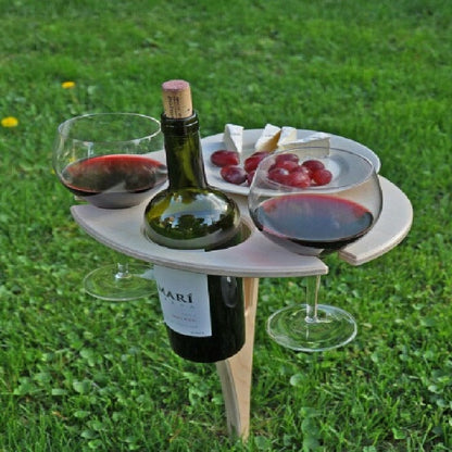 Vino ™ - opvouwbare picknicktafel met wijnhouder | 50% korting