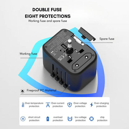 Universele 100V-220V Smart Travel Adapter Spanningsomvormer