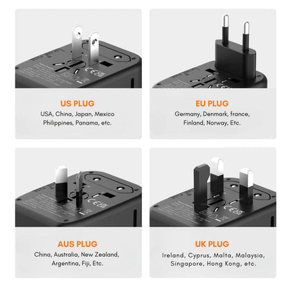 Universele 100V-220V Smart Travel Adapter Spanningsomvormer