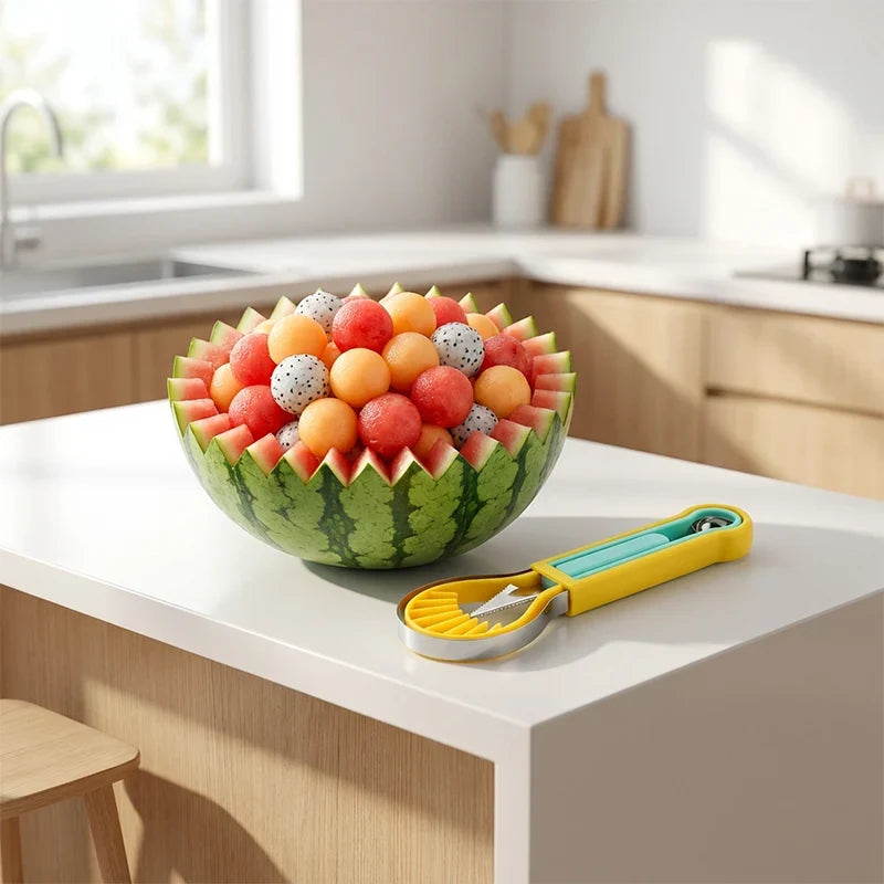 Frescora 3-in-1 Fruitgarnituur – Moeiteloos Prachtige Creaties
